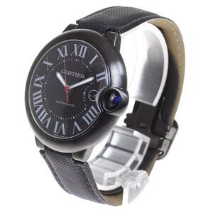 CARTIER Baron Blue 1.7 "" WSBB0015 Date black Dial Automatic Men's Watch